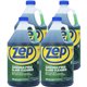 Zep Glass Cleaner Concentrate - Concentrate - 128 fl oz (4 quart) - 4 / Carton - Ammonia-free, Non-streaking