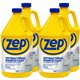 Zep Antibacterial Disinfectant and Cleaner - For Multipurpose - 128 fl oz (4 quart) - Lemon Scent - 4 / Carton - Anti-bacterial,