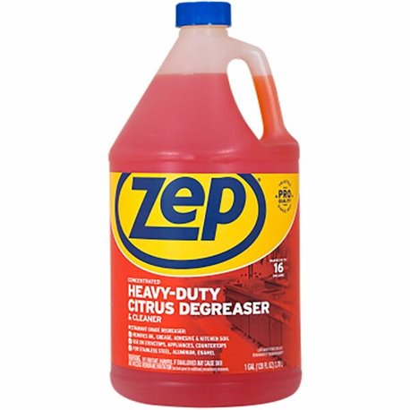 Zep Heavy-Duty Citrus Degreaser - Concentrate - 128 fl oz (4 quart) - 1 Each - Heavy Duty - Orange