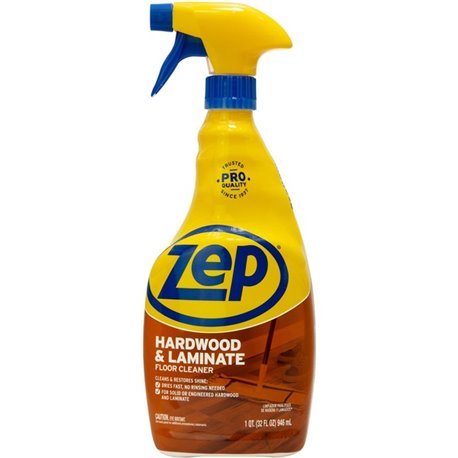 Zep Hardwood & Laminate Floor Cleaner - For Hardwood Floor, Laminate Floor, Acrylic, Baseboard - 32 fl oz (1 quart) - Fresh Scen