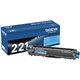 Brother Genuine TN221C Cyan Toner Cartridge - Laser - Standard Yield - 1400 Pages - Cyan - 1 Each