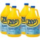 Zep No-Rinse Floor Disinfectant - 128 fl oz (4 quart) - 4 / Carton - Disinfectant, Deodorize - Blue