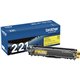 Brother Genuine TN221Y Yellow Toner Cartridge - Laser - Standard Yield - 1400 Pages - Yellow - 1 Each