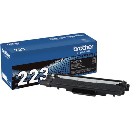 Brother Genuine TN-223BK Standard Yield Black Toner Cartridge - 1400 Pages