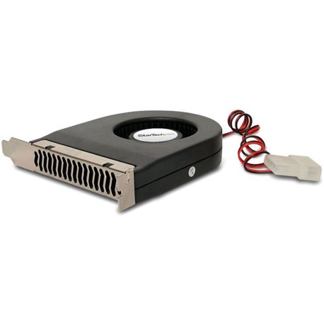 StarTech.com Expansion Slot Rear Exhaust Cooling Fan with LP4 Connector - PC Case Exhaust Fan/Video Card Cooler Fan - System fan