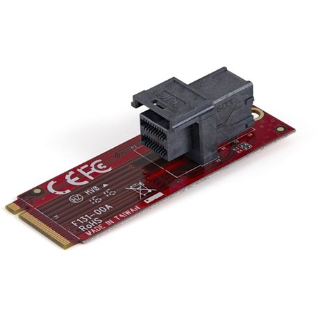 StarTech.com U.2 to M.2 Adapter for U.2 NVMe SSD - M.2 PCIe x4 Host Interface - U.2 SSD SFF-8643 Adapter - M2 PCIe Adapter - U.2