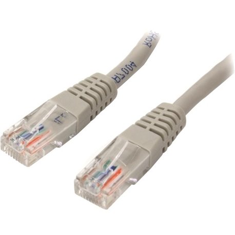 StarTech.com 100 ft Gray Molded Cat5e UTP Patch Cable - Make Fast Ethernet network connections using this high quality Cat5e Cab