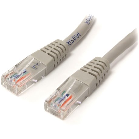 StarTech.com 10ft Gray Molded Cat5e UTP Patch Cable - Make Fast Ethernet network connections using this high quality Cat5e Cable