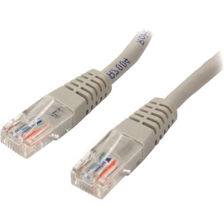 StarTech.com 15 ft Gray Molded Cat5e UTP Patch Cable - Make Fast Ethernet network connections using this high quality Cat5e Cabl