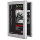Seco Locking Poster Case - 18" x 24" Frame Size - Rectangle - Portrait, Landscape - Anodized - Weather Proof, Shatter Proof, Loc