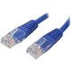 StarTech.com 1 ft Blue Molded Cat5e UTP Patch Cable - Make Fast Ethernet network connections using this high quality Cat5e Cable