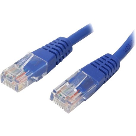 StarTech.com 1 ft Blue Molded Cat5e UTP Patch Cable - Make Fast Ethernet network connections using this high quality Cat5e Cable