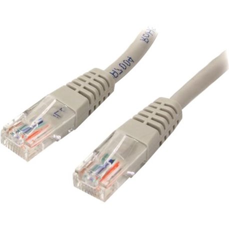 StarTech.com 20 ft Gray Molded Cat5e UTP Patch Cable - Make Fast Ethernet network connections using this high quality Cat5e Cabl