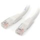 StarTech.com 25 ft White Molded Cat5e UTP Patch Cable - Make Fast Ethernet network connections using this high quality Cat5e Cab