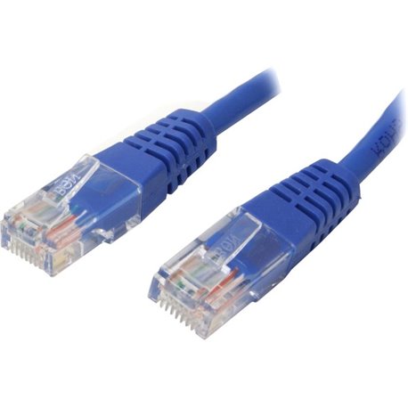 StarTech.com 2 ft Blue Molded Cat5e UTP Patch Cable - Make Fast Ethernet network connections using this high quality Cat5e Cable