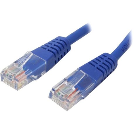 StarTech.com 3 ft Blue Molded Cat5e UTP Patch Cable - Make Fast Ethernet network connections using this high quality Cat5e Cable