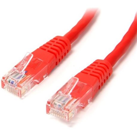 StarTech.com 3 ft Red Molded Cat5e UTP Patch Cable - Make Fast Ethernet network connections using this high quality Cat5e Cable,