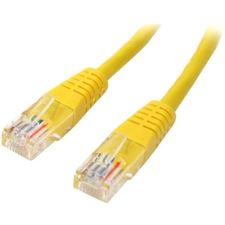 StarTech.com 3 ft Yellow Molded Cat5e UTP Patch Cable - Make Fast Ethernet network connections using this high quality Cat5e Cab