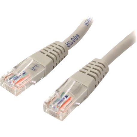 StarTech.com 50 ft Gray Molded Cat5e UTP Patch Cable - Make Fast Ethernet network connections using this high quality Cat5e Cabl