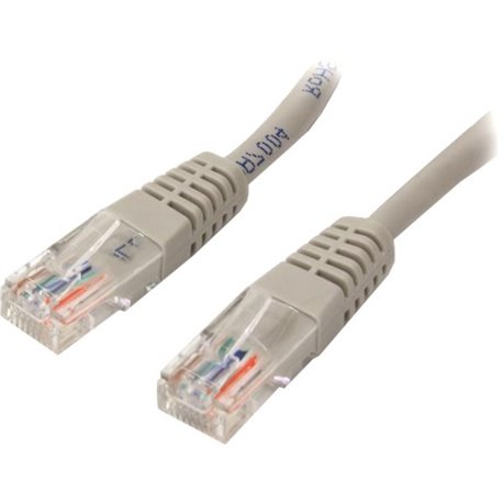 StarTech.com 5 ft Cat5e Gray Molded RJ45 UTP Cat 5e Patch Cable - 5ft Patch Cord - Make Fast Ethernet network connections using 