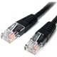 StarTech.com 6 ft Black Molded Cat5e UTP Patch Cable - Make Fast Ethernet network connections using this high quality Cat5e Cabl