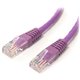 StarTech.com 6 ft Purple Molded Cat5e UTP Patch Cable - Make Fast Ethernet network connections using this high quality Cat5e Cab