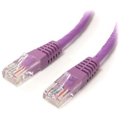 StarTech.com 6 ft Purple Molded Cat5e UTP Patch Cable - Make Fast Ethernet network connections using this high quality Cat5e Cab