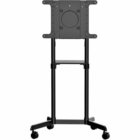 StarTech.com Mobile TV Cart, Portable Rolling TV Stand, 37-70 inch VESA Display Mount (154lb/70kg), Shelf & Storage, Rotate/Tilt