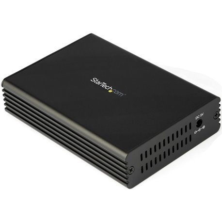 StarTech.com 10GbE Fiber Ethernet Media Converter 10GBASE-T- SFP to RJ45 Single Mode/Multimode Fiber to Copper Bridge 10Gbps Net