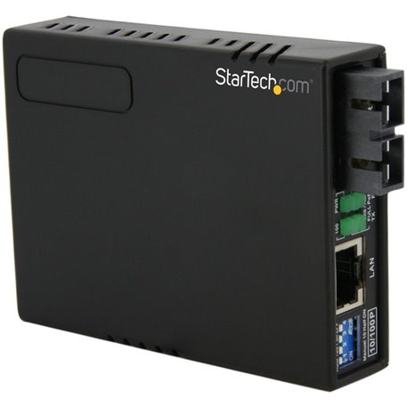 StarTech.com 10/100 Multi Mode Fiber to Ethernet Media Converter SC 2km with PoE - Convert and extend a 10/100 Mbps Ethernet con