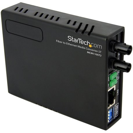 StarTech.com 10/100 Multi Mode Fiber Copper Fast Ethernet Media Converter ST 2 km - Convert and extend a 10/100 Mbps Ethernet co