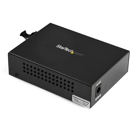 StarTech.com Gigabit Ethernet Fiber Media Converter - Compact - 850nm MM LC - 550m - With MM SFP Transceiver - Convert and exten