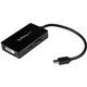 StarTech.com Travel A/V adapter - 3-in-1 Mini DisplayPort to DisplayPort DVI or HDMI converter - Connect your mini DisplayPort D