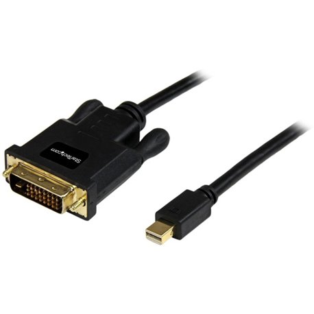 StarTech.com 10ft Mini DisplayPort to DVI Cable, Mini DP to DVI-D Adapter/Converter Cable, 1080p Video, mDP 1.2 to DVI Monitor/D