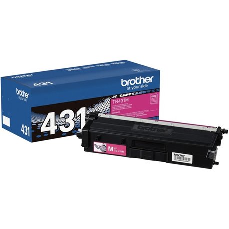 Brother TN431M Original Standard Yield Laser Toner Cartridge - Magenta - 1 Each - 1800 Pages