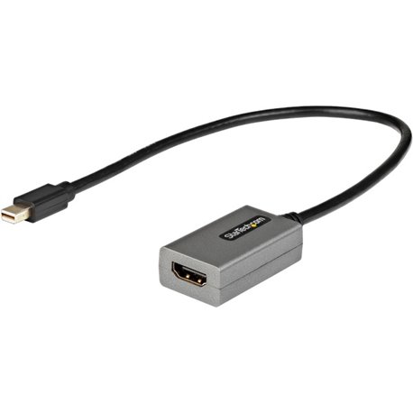 StarTech.com Mini DisplayPort to HDMI Adapter, mDP to HDMI Adapter Dongle, 1080p, Mini DP 1.2 to HDMI Video Converter, 12" Long 