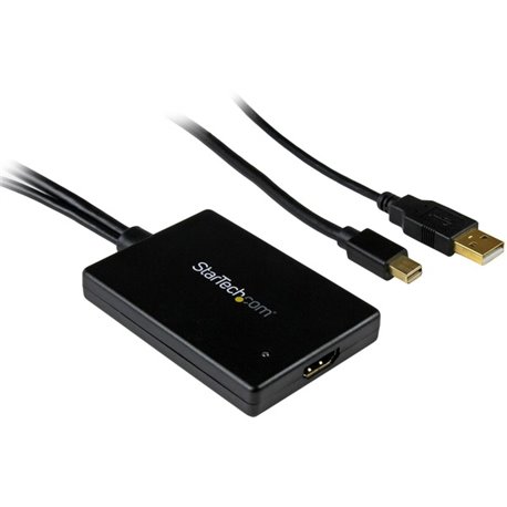 StarTech.com Mini DisplayPort to HDMI Adapter with USB Audio - Connect an HDMI display to a Mini-DisplayPort source with audio -