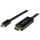 StarTech.com 3ft (1m) Mini DisplayPort to HDMI Cable, 4K 30Hz Video, Mini DP to HDMI Adapter/Converter Cable, mDP to HDMI Monito