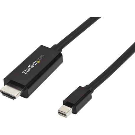 StarTech.com 10ft (3m) Mini DisplayPort to HDMI Cable, 4K 30Hz Video, Mini DP to HDMI Adapter/Converter Cable, mDP to HDMI Monit