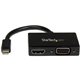 StarTech.com Travel A/V Adapter: 2-in-1 Mini DisplayPort to HDMI or VGA Converter - Connect a Mini DisplayPort-equipped PC or Ma