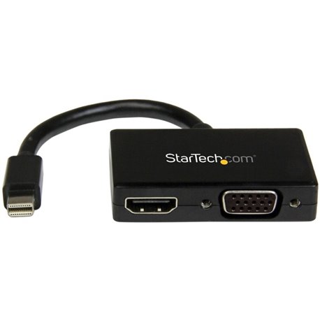 StarTech.com Travel A/V Adapter: 2-in-1 Mini DisplayPort to HDMI or VGA Converter - Connect a Mini DisplayPort-equipped PC or Ma