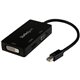 StarTech.com Mini DisplayPort Adapter - 3-in-1 - 1080p - Monitor Adapter - Mini DP to HDMI / VGA / DVI Adapter Hub - Connect a M