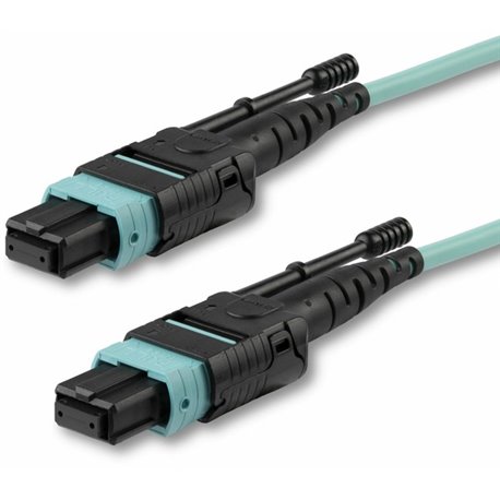 StarTech.com 10m (30ft) MTP(F)/PC OM3 Multimode Fiber Optic Cable, OFNP Plenum, 50/125&microm, 40G, Low Insertion Loss, MPO Fibe