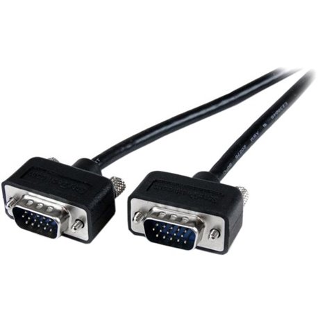 StarTech.com Thin Coax High Res VGA Monitor Cable with LP Connectors - SVGA - Low Profile Connectors - HD15 (M) - HD15(M) - Conn