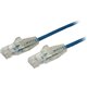 StarTech.com 10 ft CAT6 Cable - Slim CAT6 Patch Cord - Blue Snagless RJ45 Connectors - Gigabit Ethernet Cable - 28 AWG - LSZH (N