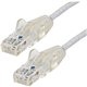 StarTech.com 1 ft CAT6 Cable - Slim CAT6 Patch Cord - Gray - Snagless RJ45 Connectors - Gigabit Ethernet Cable - 28 AWG - LSZH (