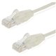 StarTech.com 6 ft CAT6 Cable - Slim CAT6 Patch Cord - Gray - Snagless RJ45 Connectors - Gigabit Ethernet Cable - 28 AWG - LSZH (