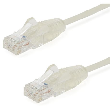 StarTech.com 6 ft CAT6 Cable - Slim CAT6 Patch Cord - Gray - Snagless RJ45 Connectors - Gigabit Ethernet Cable - 28 AWG - LSZH (