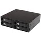 StarTech.com 4-Bay Mobile Rack Backplane for 2.5in SATA/SAS Drives - Hot swap with ease by installing 4 SSDs/HDDs into one 5.25i