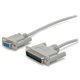 StarTech.com 10 ft Cross Wired DB9 to DB25 Serial Null Modem Cable - Null modem cable - DB-9 (F) - DB-25 (M) - 10 ft - Connect y